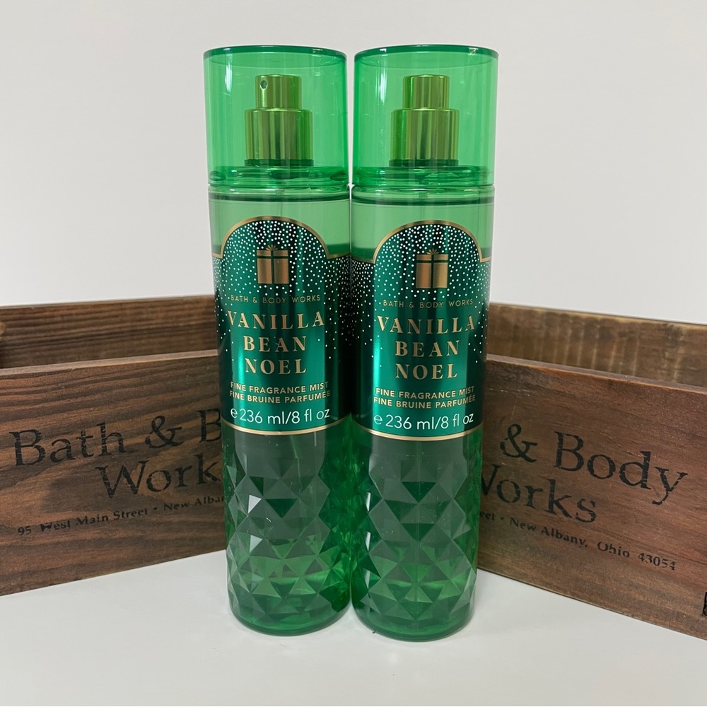 Bath and Body Works Vanilla Bean Noel Mist x 2 New!
